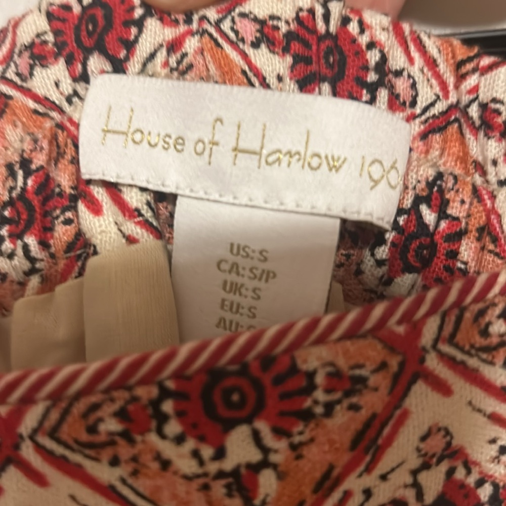 House of Harlow 1960 BoHo Bohemian floral maxi linen skirt Small NWT - Picture 3 of 5